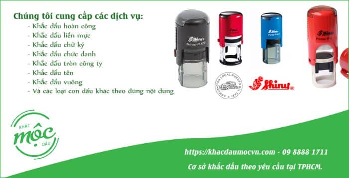 Khắc Dấu Mộc - Làm con dấu TPHCM