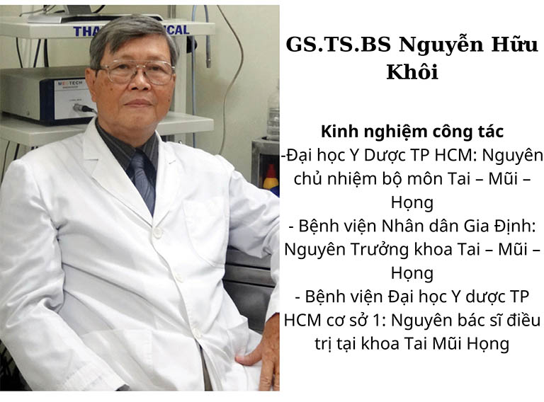 bác sĩ tai mũi họng giỏi tphcm - Giáo sư, Tiến sĩ, Bác sĩ Nguyễn Hữu Khôi