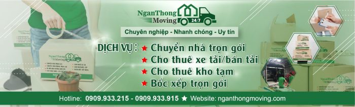 Cho thuê xe tải Ngàn Thông Moving - nguồn: Công ty TNHH Ngàn Thông 