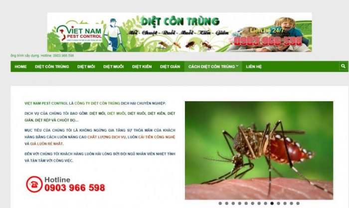 công ty diệt mối Hà Nội - hình ảnh từ website pest-control.vn