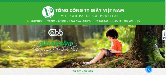 Công ty sản xuất giấy vệ sinh - nguồn: Tổng Công Ty Giấy Việt Nam