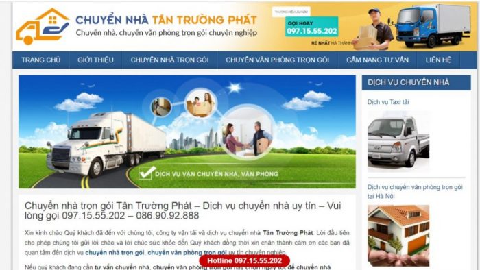 Dịch vụ chuyển nhà giá rẻ Hà Nội - nguồn: Công ty Tân Trường Phát