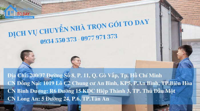 Dịch vụ chuyển nhà quận Gò Vấp - nguồn: công ty chuyển nhà TODAY