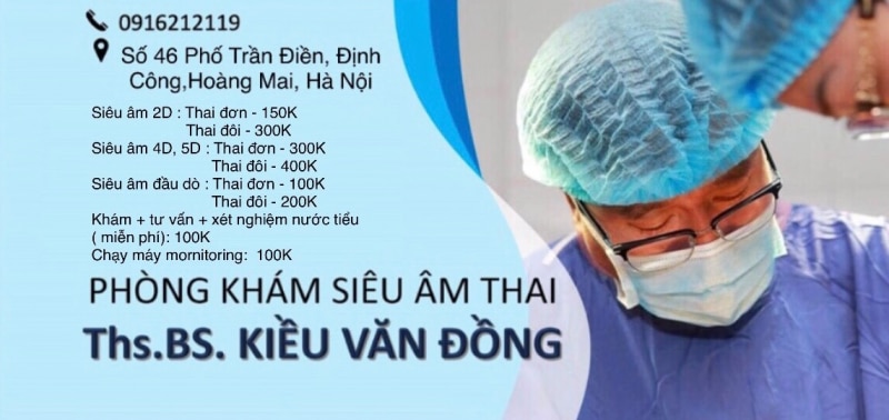 Phòng khám thai uy tín ở Hà Nội - Phòng khám Bs. Kiều Văn Đồng