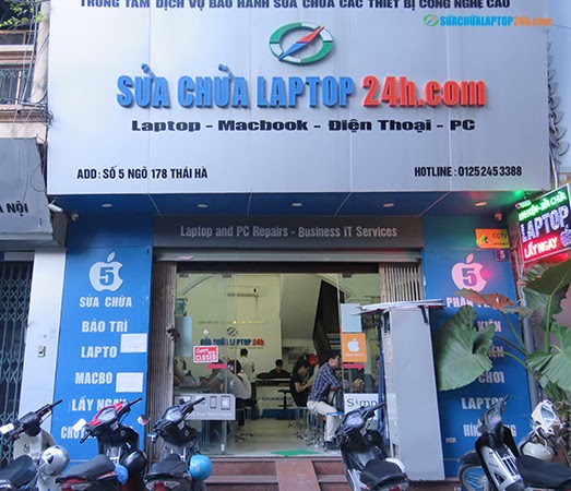 Sửa laptop uy tín Hà Nội - trung tâm sửa chữa Laptop 24H