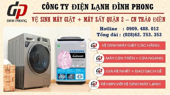 Công Ty Điện Lạnh Đình Phong - vệ sinh máy giặt tại nhà TPHCM | Nguồn: dienlanhdinhphong.com