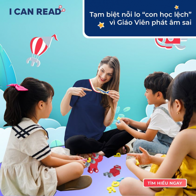 Trung tâm anh ngữ cho trẻ em TPHCM - I CAN READ | Nguồn: I CAN READ