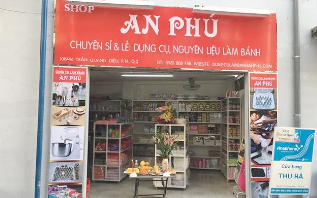 Cửa hàng bán đồ làm bánh An Phú đã mang đến cho khách hàng Việt Nam những sản phẩm tốt nhất trên thị trường | Nguồn: Cửa hàng An Phú