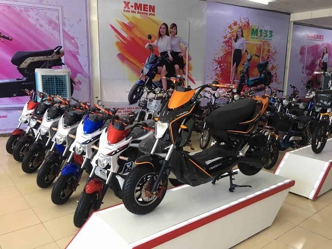 Asama và Hkbike là những sản phẩm phổ biến nhất tạ cửa hàng Minh Sơn | Nguồn: Xe đạp điện Minh Sơn