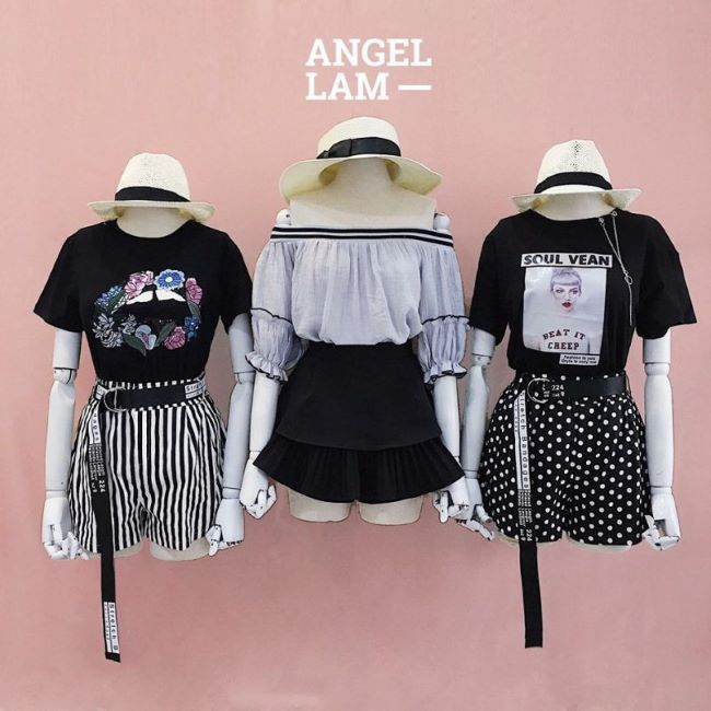 Angle Lam liên tục giới thiệu những mẫu trang phục mới mẻ và cách mix-and-match toát lên sự trẻ trung và nữ tính | Nguồn: Angle Lam