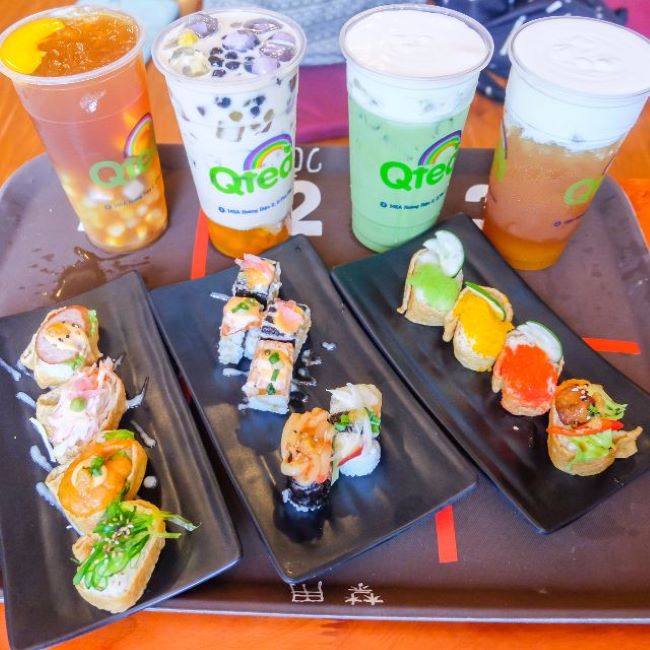 Thực đơn của Q sushi & Tea cũng khá đa dạng và mang nhiều nét đặc trưng của ẩm thực Nhật Bản | Nguồn: Q sushi & Tea