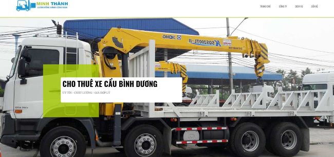 Minh Thành cung cấp dịch vụ cẩu dỡ hàng hóa nặng từ 1-20 tấn đi khắp thành phố Hồ Chí Minh và các khu công nghiệp lân cận | Nguồn: Minh Thành 