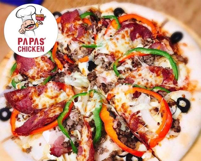 Papas 'Chicken là nơi bạn nên đến nếu bạn muốn thưởng thức một chút Pizza Thủ Đức | Nguồn: Papas 'Chicken 