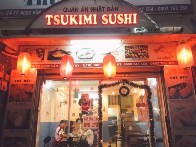Thực khách đến với Tsukimi Sushi sẽ bị ấn tượng bởi cách trình bày món ăn, thoạt nhìn khá hấp dẫn | Nguồn: Tsukimi Sushi 