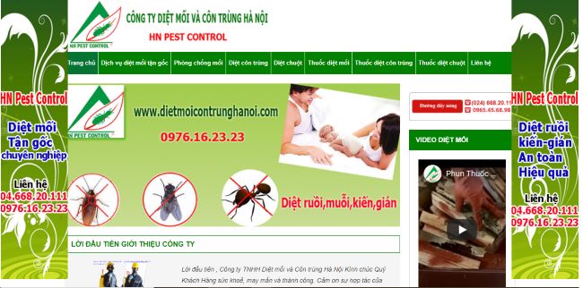 Sứ mệnh của HN Pest Control là bảo vệ và chăm sóc sức khỏe cộng đồng bằng cách cung cấp các dịch vụ chuyên môn trong lĩnh vực xử lý côn trùng và kiểm soát mối mọt | Nguồn: HN Pest Control 