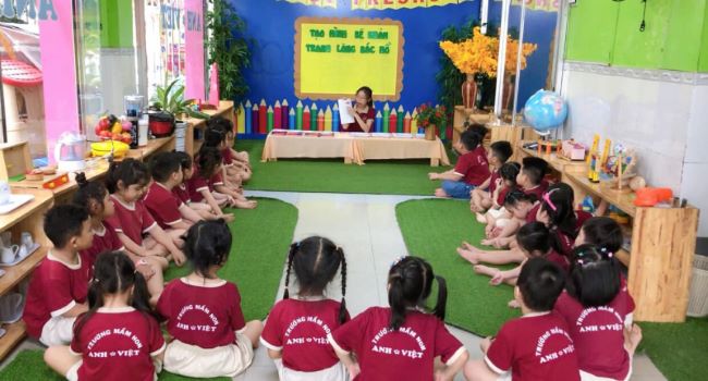 Chương trình giáo dục của Trường Mầm non Anh Việt không ngừng hướng tới sự phát triển toàn diện của trẻ, cho phép trẻ khám phá hết tiềm năng của mình | Nguồn: Trường Mầm non Anh Việt 