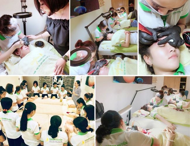 Học viên tại trường dạy nghề thẩm mỹ Thanh Huyền sẽ được dạy và thực hành trên những máy điều trị da liễu tiên tiến nhất | Nguồn: Học viện Quốc Tế Spa Thanh Huyền