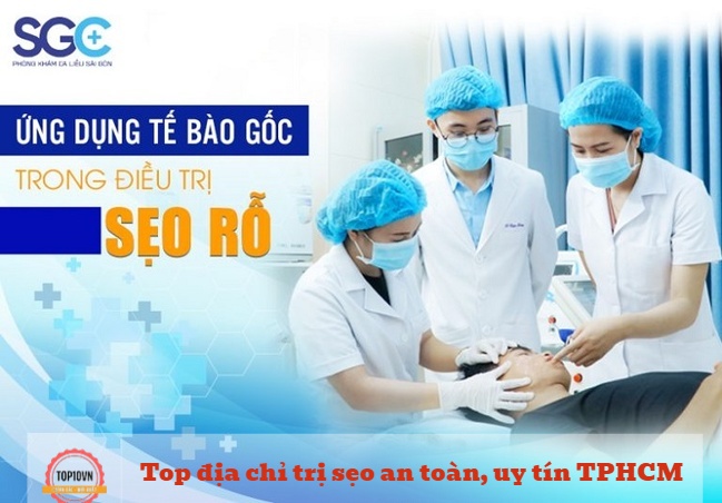 Tại Phòng khám Da liễu Sài Gòn có 3 công nghệ kép 5 sao duy nhất tại Việt Nam vừa điều trị vừa phục hồi da hư tổn do mụn | Nguồn: Phòng khám Da liễu Sài Gòn