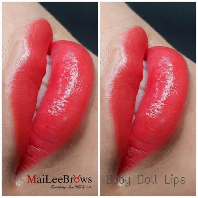 Dịch vụ phun môi của Maileebrows sẽ mang lại cho bạn đôi môi căng bóng, mịn đẹp tự nhiên, không bị thâm, khô hay bong tróc | Nguồn: Maileebrows